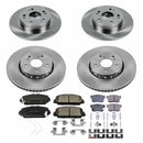 PowerStop OE Stock Replacement Low-Dust Ceramic Brake Pad and Rotor Kit