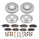 PowerStop Genuine Geomet Coated Rotor and Low-Dust Ceramic Brake Pad Kit