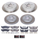 PowerStop Semi-Coated Rotor and Low-Dust Ceramic Brake Pad Kit