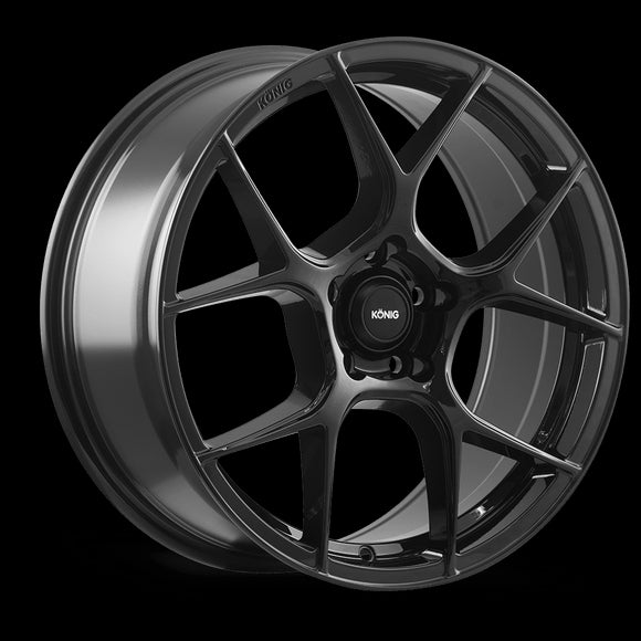 19x8.5 Konig Diverge Gloss Black 5x120 ET35 Wheel Rim