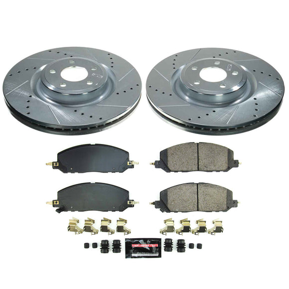 PowerStop Z23 Daily Driver Carbon-Fiber Ceramic Brake Pad and Drilled & Slotted