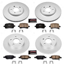PowerStop Genuine Geomet Coated Rotor and Low-Dust Ceramic Brake Pad Kit