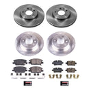 PowerStop OE Stock Replacement Low-Dust Ceramic Brake Pad and Rotor Kit
