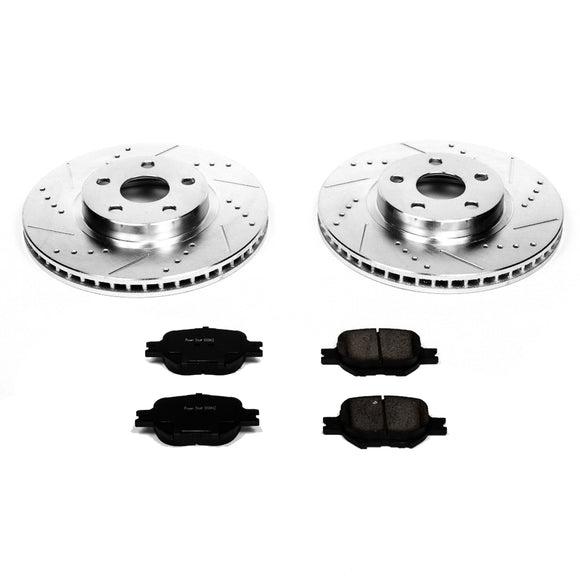 PowerStop Z23 Daily Driver Carbon-Fiber Ceramic Brake Pad and Drilled & Slotted