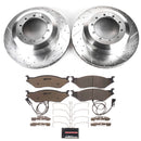 PowerStop Z36 Carbon-Fiber Ceramic Brake Pad with Drilled and Slotted Rotor Kit