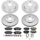 PowerStop Genuine Geomet Coated Rotor and Low-Dust Ceramic Brake Pad Kit