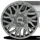 20x12 Vision 404 Brawl Chrome Wheel 8x170 ET-51 CB125.2
