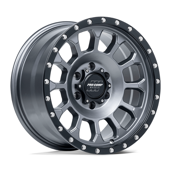17X8 Pro Comp PA34 Rockwell Gray 6X139.7 6X5.5 ET0 Wheel Rim