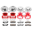 PowerStop Z36 Truck and SUV Ceramic Brake Pad, Drilled & Slotted Rotor, and Cali
