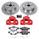 PowerStop Z36 Truck and SUV Ceramic Brake Pad, Drilled & Slotted Rotor, and Cali