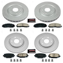 PowerStop Genuine Geomet Coated Rotor and Low-Dust Ceramic Brake Pad Kit