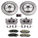PowerStop OE Stock Replacement Low-Dust Ceramic Brake Pad, Rotor and Caliper Kit