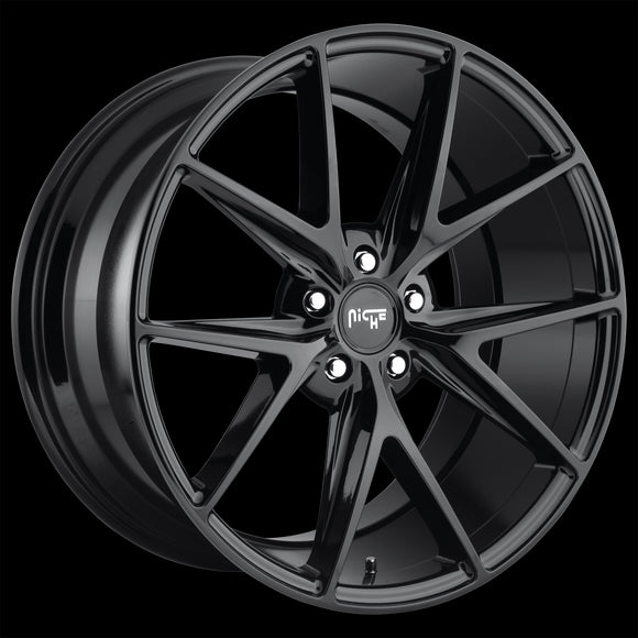 20x9 Niche Misano Gloss Black Wheel/Rim 5x114.3 5-114.3 20-9