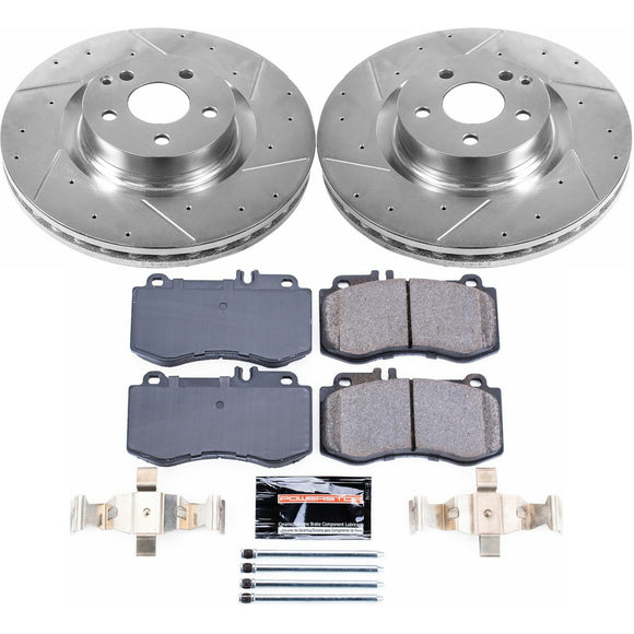 PowerStop Z23 Daily Driver Carbon-Fiber Ceramic Brake Pad and Drilled & Slotted