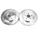PowerStop Evolution Drilled Slotted Rotors Pair Front For Lexus RX330