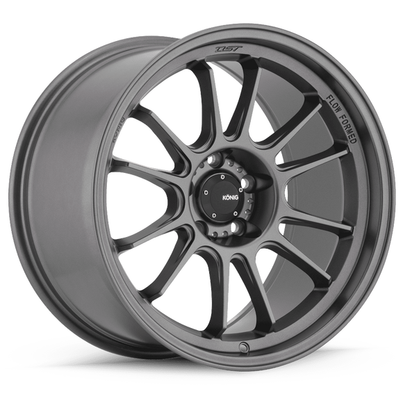 17x9 Konig Hypergram Matte Grey 5x114.3 5x4.5 ET40 Wheel Rim