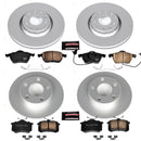 PowerStop Genuine Geomet Coated Rotor and Carbon-Fiber Ceramic Brake Pad Kit