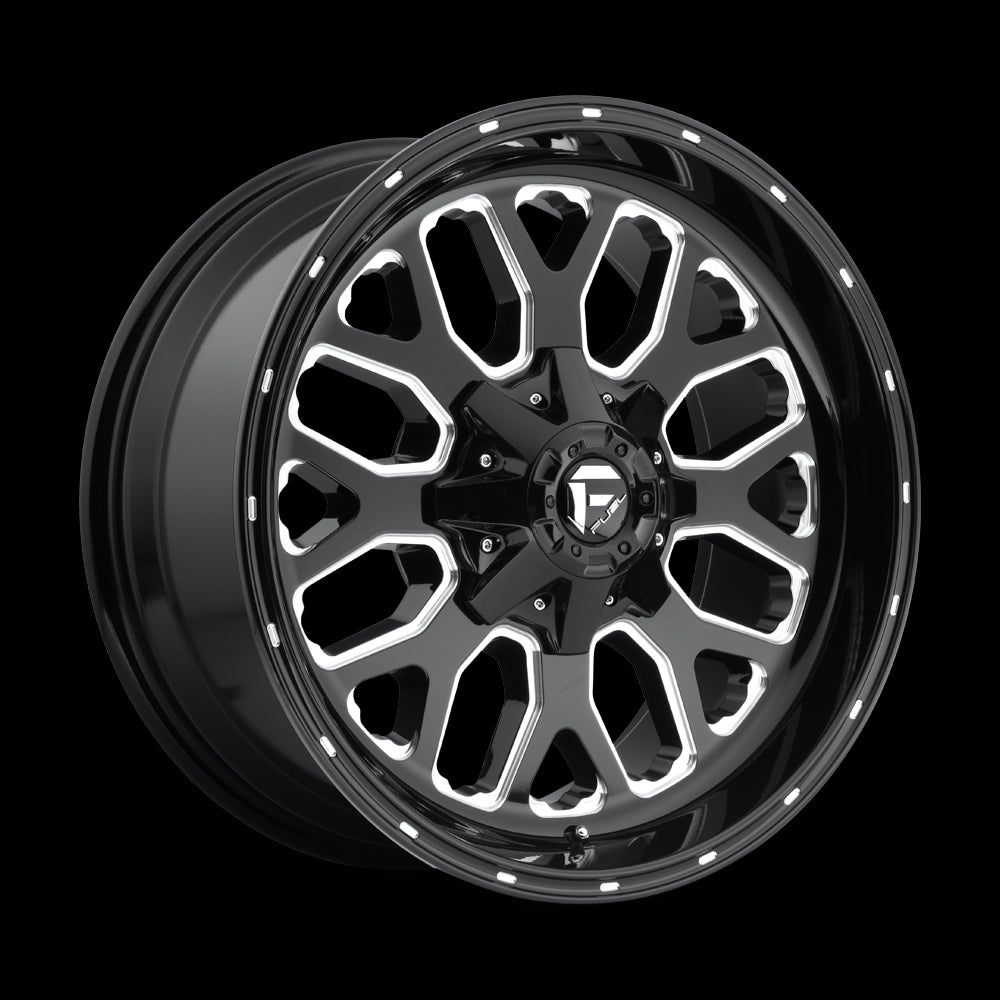 20X10 Fuel D588 Titan Gloss Black Milled 5X139.7/5X150 ET-18 wheel/rim