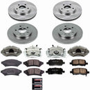 PowerStop OE Stock Replacement Low-Dust Ceramic Brake Pad, Rotor and Caliper Kit