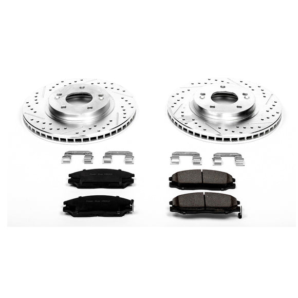 PowerStop Z23 Daily Driver Carbon-Fiber Ceramic Brake Pad and Drilled & Slotted