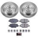 PowerStop OE Stock Replacement Low-Dust Ceramic Brake Pad and Rotor Kit