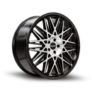 22x9.5 Kalon Wheels Kolossus-101 Gloss Black Machined 6x135 ET30 CB87.1