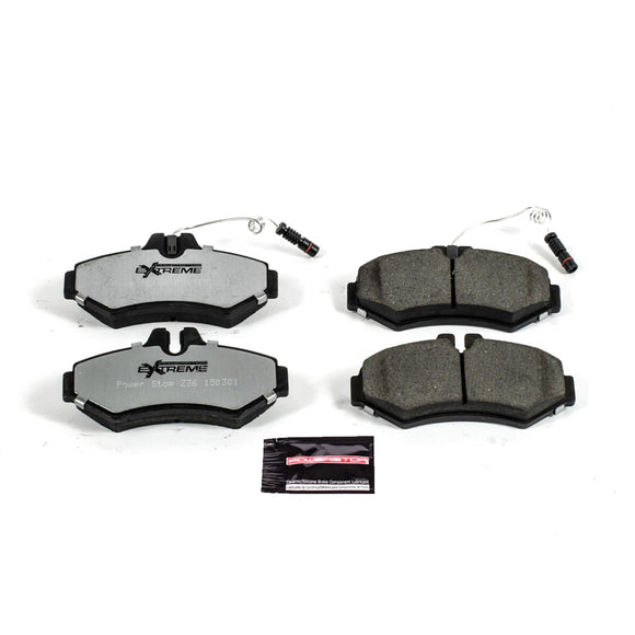 PowerStop Z36 Truck And Tow Carbon-Fiber Ceramic Brake Pads With Hardware