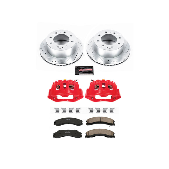 PowerStop Z23 Daily Driver Carbon-Fiber Ceramic Pads Drilled & Slotted Rotor & C