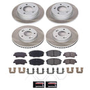 PowerStop Semi-Coated Rotor and Low-Dust Ceramic Brake Pad Kit