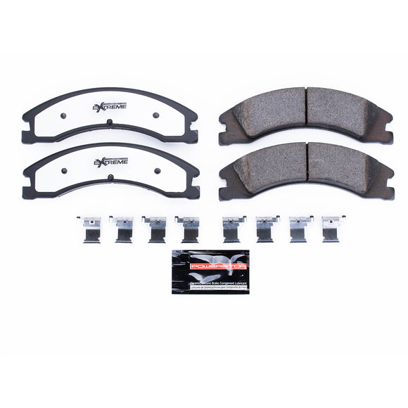 PowerStop Z36 Truck And Tow Carbon-Fiber Ceramic Brake Pads With Hardware