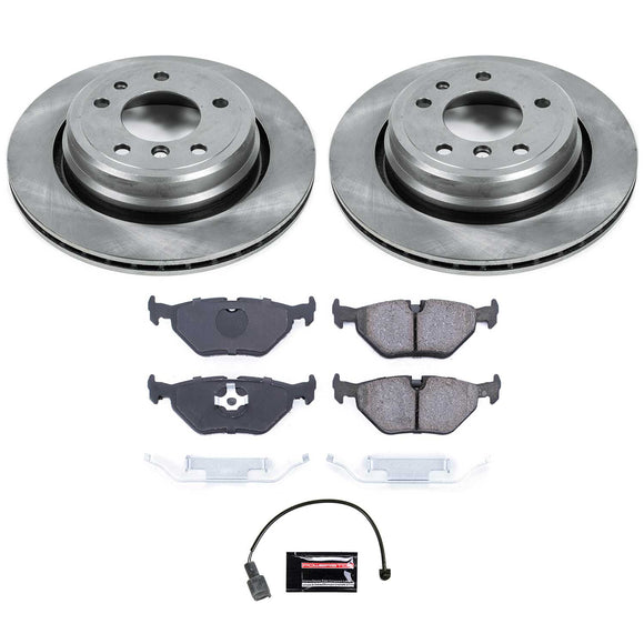 PowerStop OE Stock Replacement Low-Dust Ceramic Brake Pad and Rotor Kit