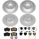 PowerStop Genuine Geomet Coated Rotor and Carbon-Fiber Ceramic Brake Pad Kit