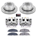 PowerStop OE Stock Replacement Low-Dust Ceramic Brake Pad, Rotor and Caliper Kit