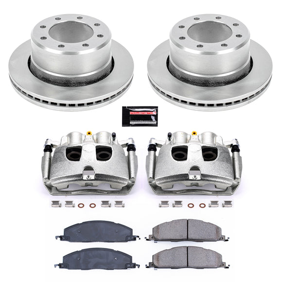 PowerStop OE Stock Replacement Low-Dust Ceramic Brake Pad, Rotor and Caliper Kit