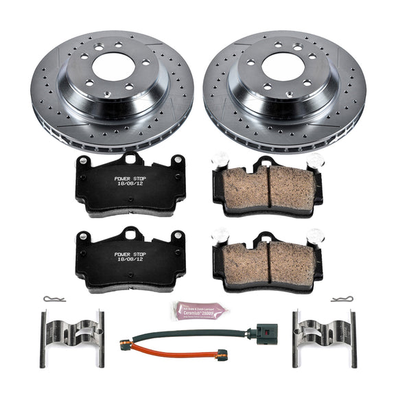 PowerStop Z23 Daily Driver Carbon-Fiber Ceramic Brake Pad and Drilled & Slotted