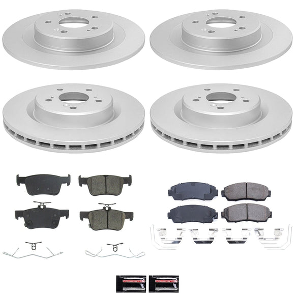Genuine Geomet Coated Rotor and Low-Dust Ceramic Brake Pad Kit