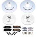 PowerStop Genuine Geomet Coated Rotor and Low-Dust Ceramic Brake Pad Kit