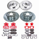 PowerStop Z26 Street Performance Ceramic Brake Pad, Drilled Slotted Rotor, and C