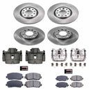 PowerStop OE Stock Replacement Low-Dust Ceramic Brake Pad, Rotor and Caliper Kit