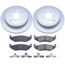 PowerStop Genuine Geomet Coated Rotor and Low-Dust Ceramic Brake Pad Kit