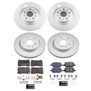 PowerStop Genuine Geomet Coated Rotor and Low-Dust Ceramic Brake Pad Kit
