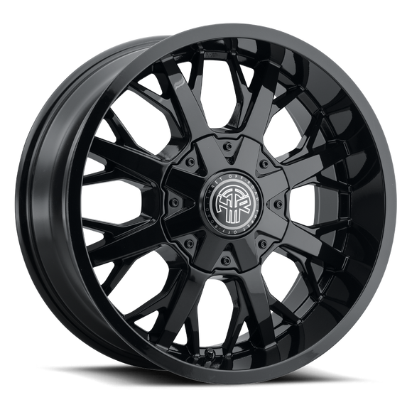 20x9 Thret Offroad Vulcan-801 Gloss Black Wheel 6x135 ET-12 CB106.1