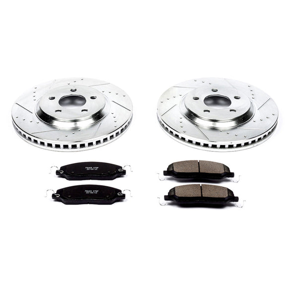 PowerStop Z23 Daily Driver Carbon-Fiber Ceramic Brake Pad and Drilled & Slotted