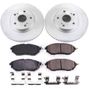 PowerStop Genuine Geomet Coated Rotor and Low-Dust Ceramic Brake Pad Kit