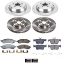 OE Stock Replacement Low-Dust Ceramic Brake Pad and Rotor Kit