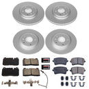 PowerStop Genuine Geomet Coated Rotor and Carbon-Fiber Ceramic Brake Pad Kit