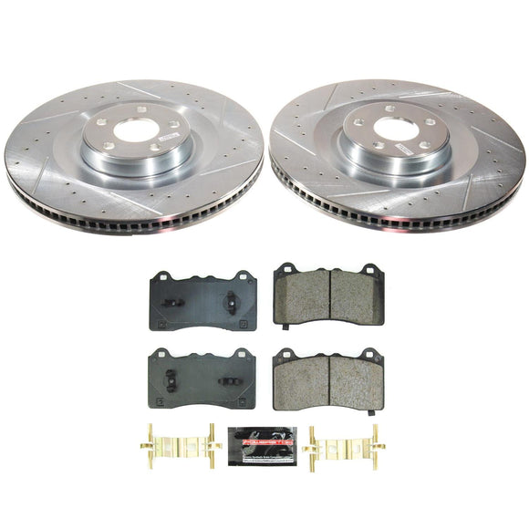 PowerStop Z23 Daily Driver Carbon-Fiber Ceramic Brake Pad and Drilled & Slotted