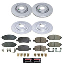 PowerStop Genuine Geomet Coated Rotor and Low-Dust Ceramic Brake Pad Kit