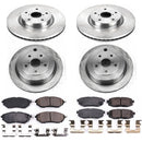 PowerStop OE Stock Replacement Low-Dust Ceramic Brake Pad and Rotor Kit