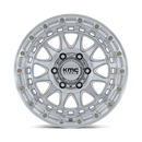 20x9 KMC KM556 Crux Gloss Silver With Machined Face 6x135 ET1 CB87.1 Wheel